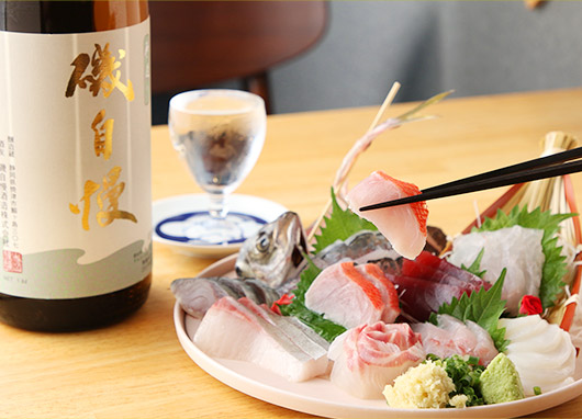 刺身+日本酒