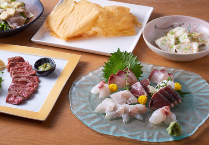 川越市、南大塚の和食居酒屋「のんびり」夜ご飯に海鮮と鉄板料理、日本酒がおすすめ