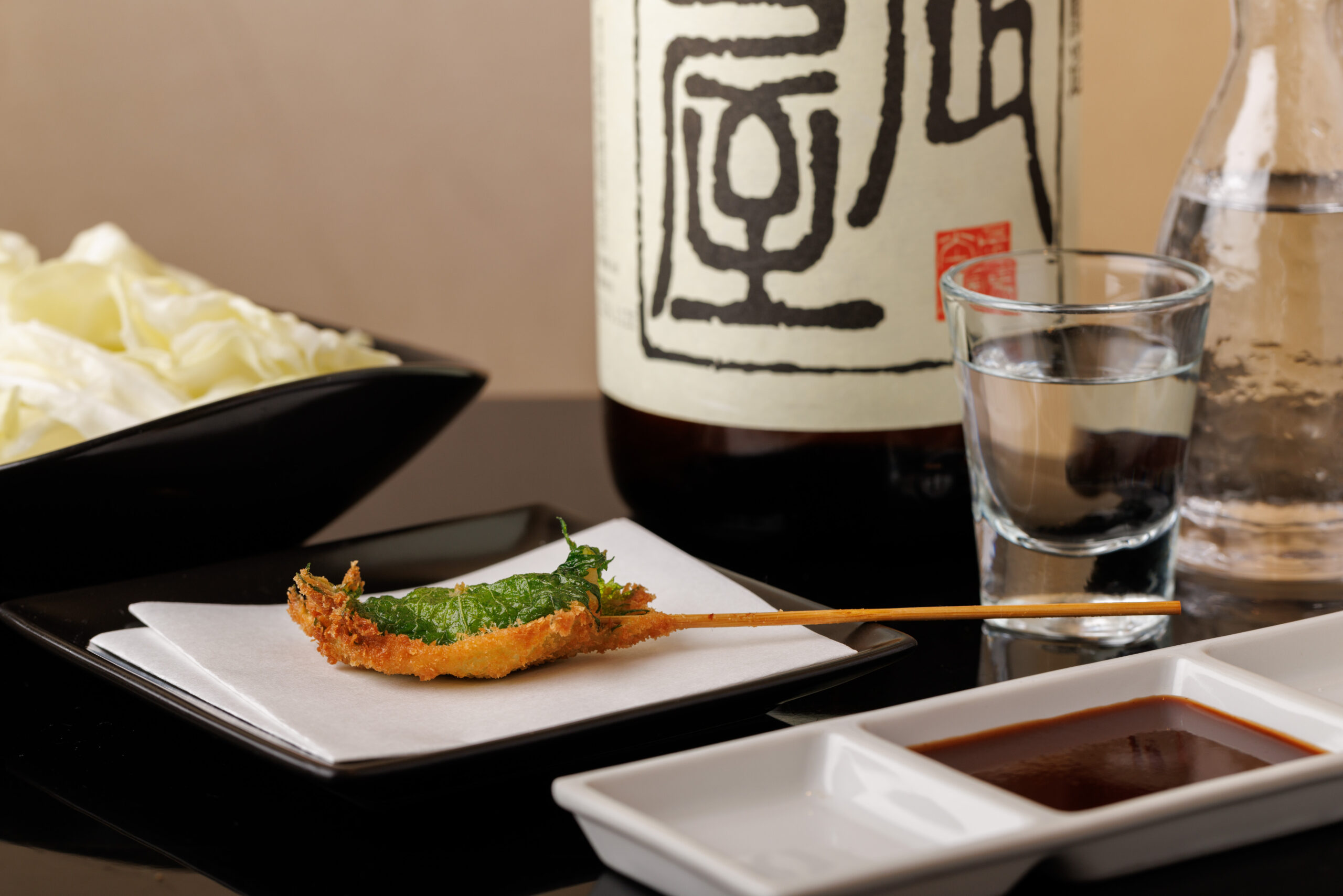 串カツと日本酒のペアリング