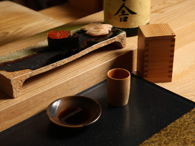 北海道の美味しい魚介を用いて職人の技を尽くす握り寿司