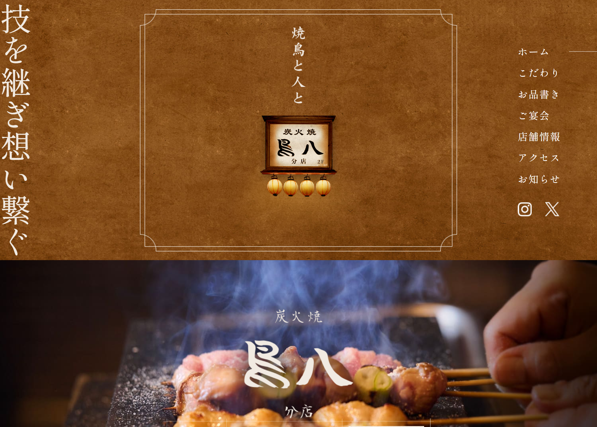 炭火焼 鳥八 分店