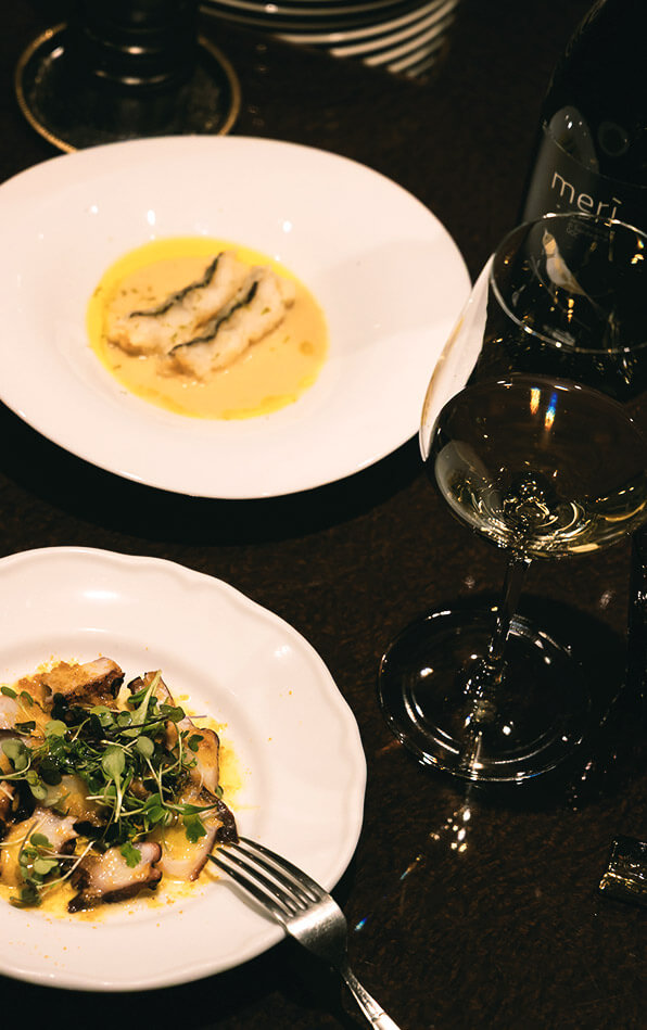 随所にシェフのこだわりが感じられるイタリアンの品々