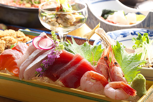 カジュアルな雰囲気の中で本格的な和食を満喫