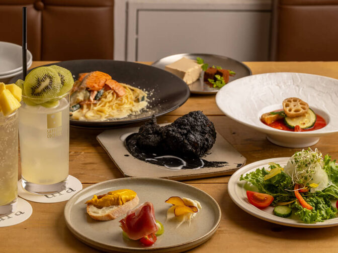 見た目も楽しい創作料理が人気、デートや女子会におすすめのおしゃれな空間