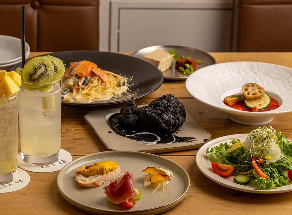 仙台市・一番町『居酒屋 ura』の口コミレポート。おしゃれで美味しい創作料理と元バーテンダーが作る華やかなドリンクが話題の隠れ家レストラン