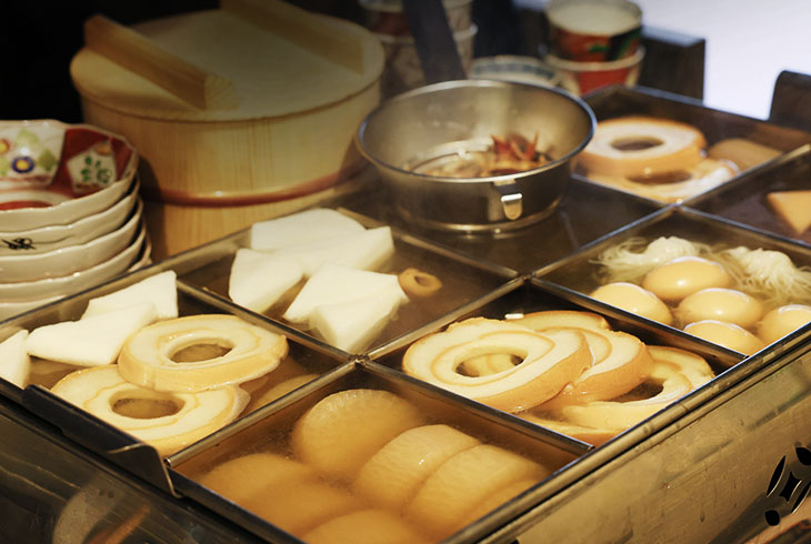 出汁が決め手の バリエーション豊富な おでん 