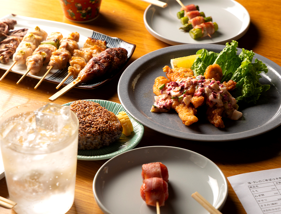 山口市・湯田温泉駅『鶏串 イッパ』の口コミレポート。長州どりの焼き鳥と地酒が一人飲みや飲み会、出張・観光のディナーに人気