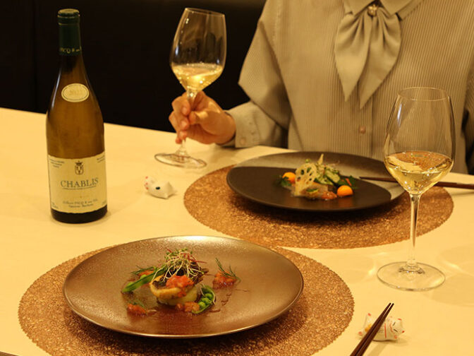 記念日を彩る創作フレンチのコース料理