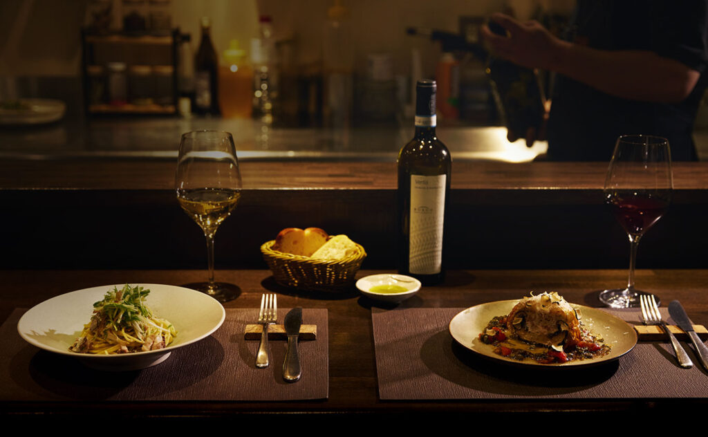 渋谷・神泉駅周辺のイタリアン『Luna e Gatto（ルナ エ ガット）』の口コミレポート。四季折々の恵みを満喫できる「おまかせコース」が人気