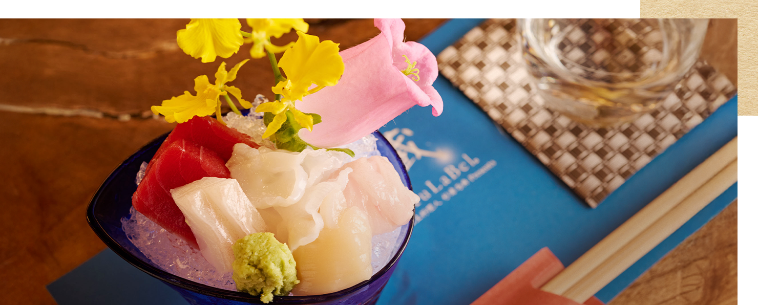 旬の食材を使った海鮮料理