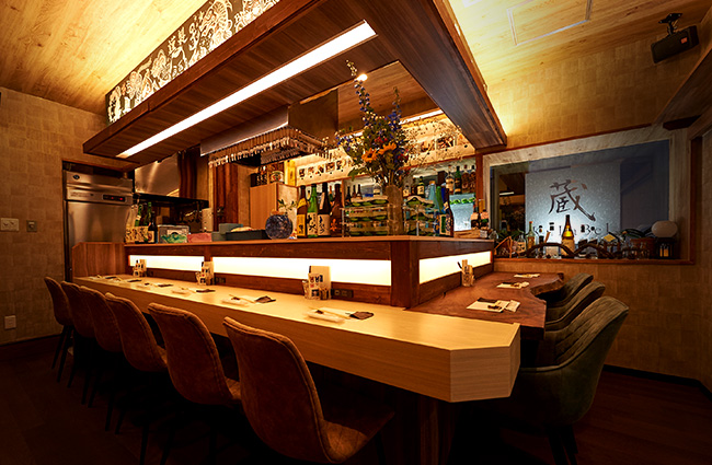 アットホームで居心地抜群のカウンター席