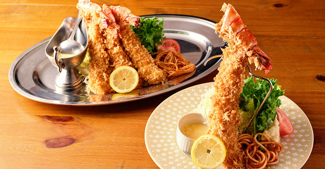 山梨・富士吉田『レストランハマッコ本店』の口コミレポート。老舗洋食店の名物ジャンボエビフライとステーキがおすすめ
