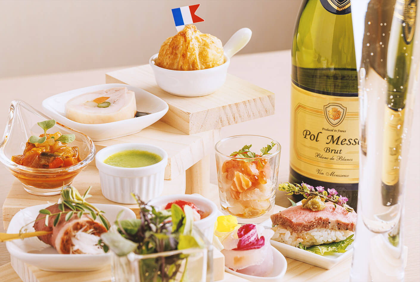 記念日を彩る華やかさが評判のコース料理