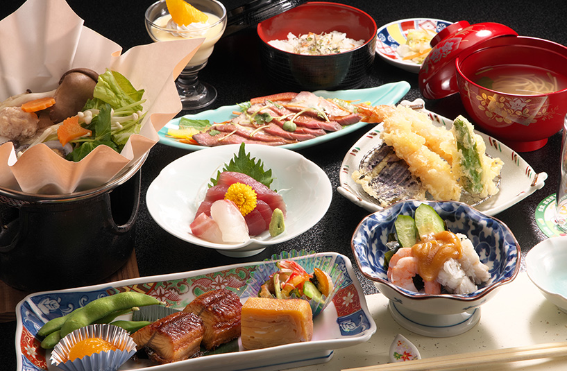 一品一品丁寧に仕上げられた本格的な会席料理