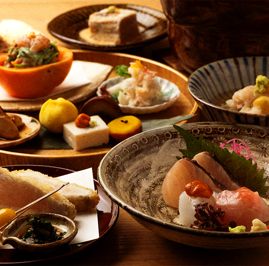 職人技が光る、彩り豊かなコース料理