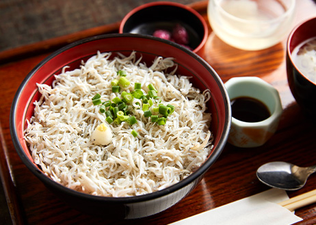 神奈川名物のしらす丼