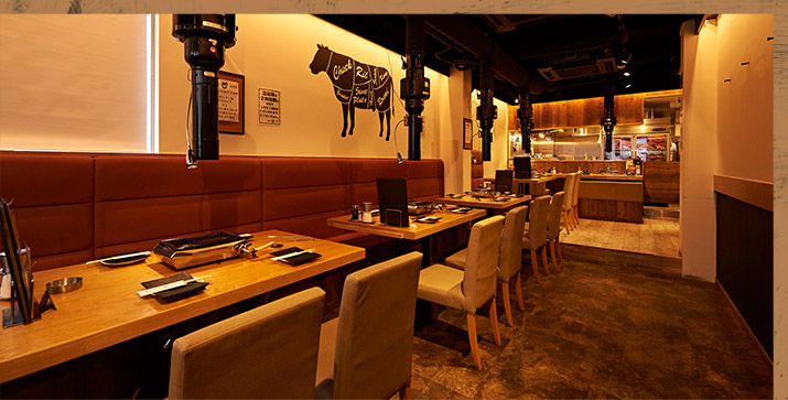 洗練された店内は貸し切りも可能