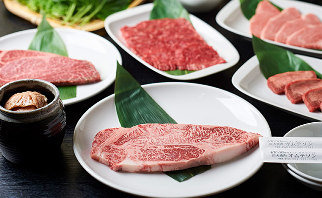 福島市・福島駅『炭火焼肉オムテソン』の口コミレポート。全席半個室、デート・記念日ディナーや宴会に人気の熟成福島牛焼肉