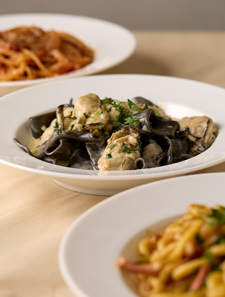 名物の生パスタ