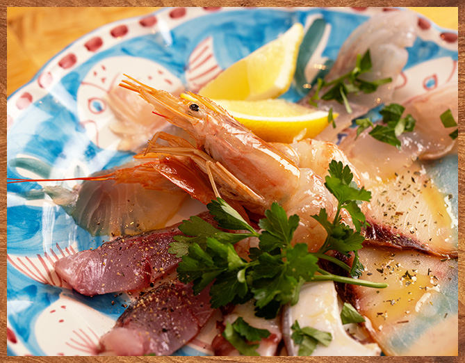 新鮮な明石の魚介を使ったイタリアン