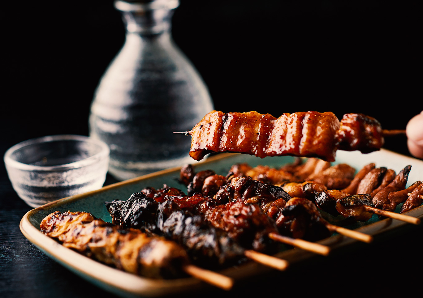 串焼きとお酒の相性が抜群