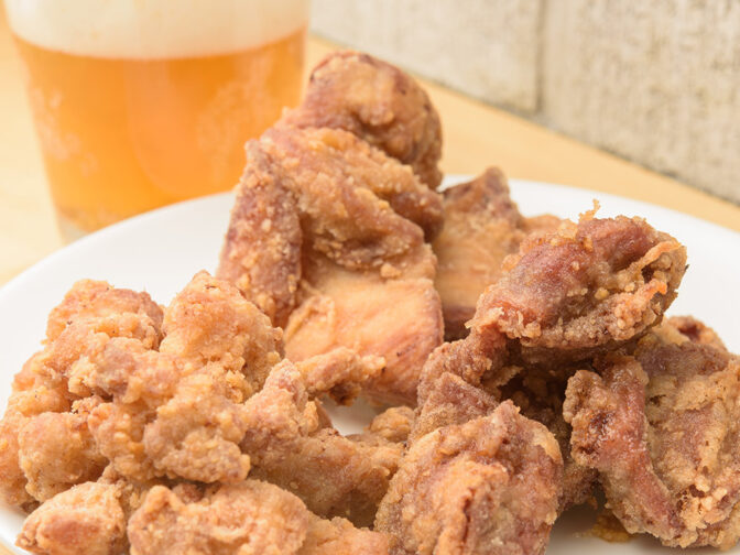 できたてのから揚げが人気