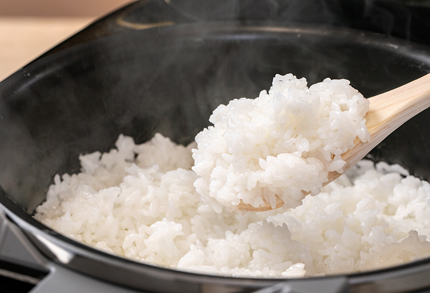 象印が誇る最高傑作「炎舞炊き」で炊き上げた艶やかなごはん