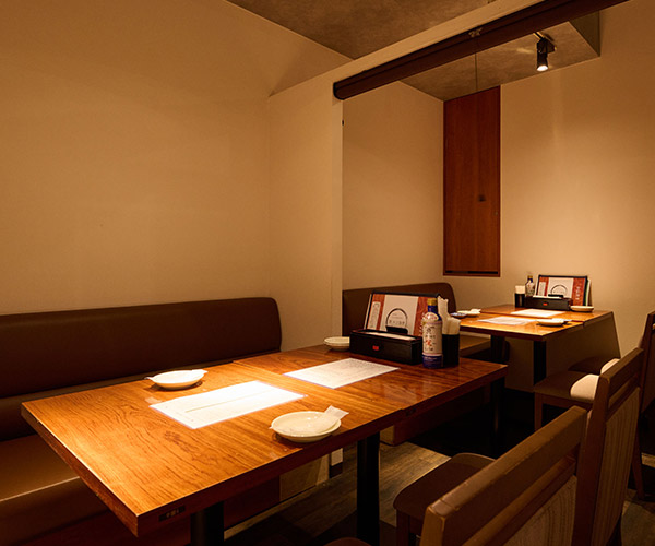 飲み会に最適な半個室完備