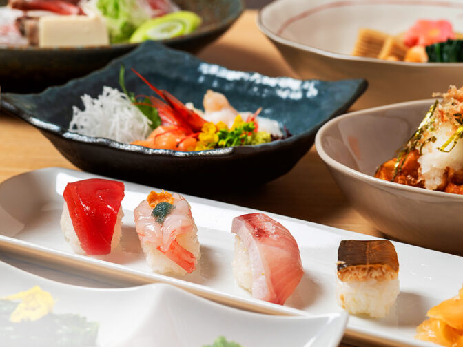 寿司と海鮮料理をランチ・ディナーで楽しめる寿司居酒屋