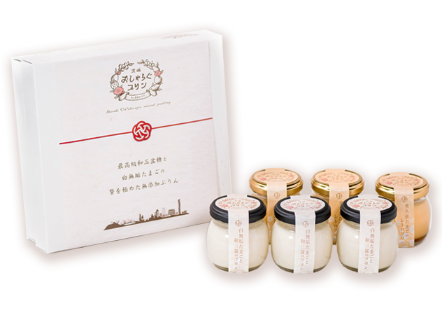 幻の卵や水戸産蜂蜜など、厳選素材で作る「茨城おしゃらぐプリン」のテイクアウトはお土産におすすめ