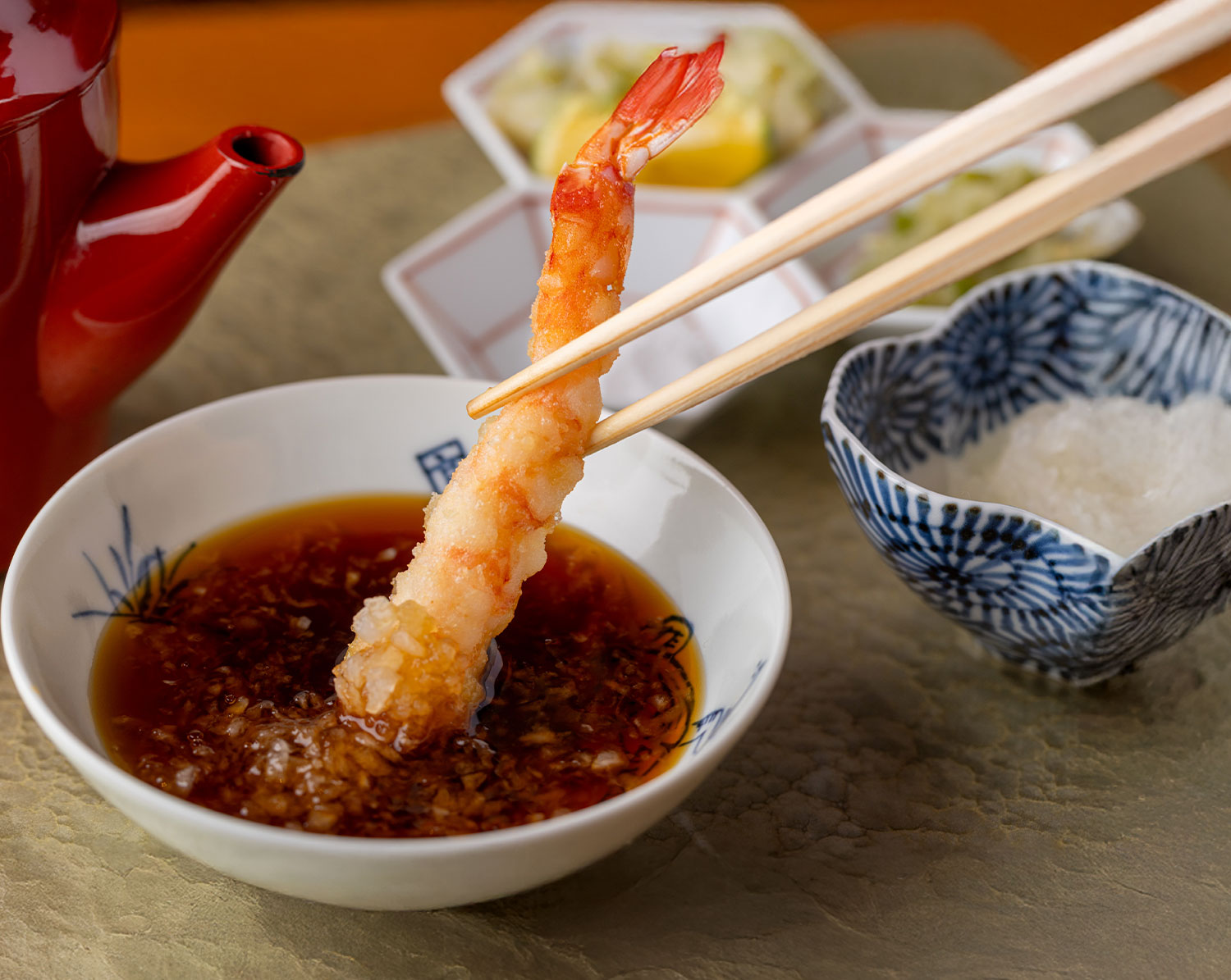 素材の美味しさを存分に満喫できる天ぷらと和食の逸品