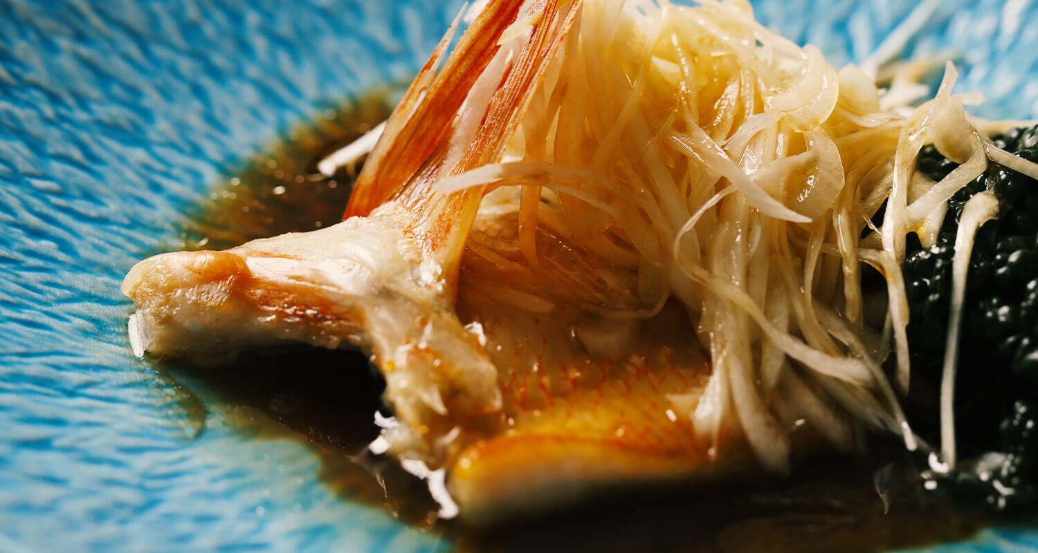 羅臼産キンキを使った中華料理