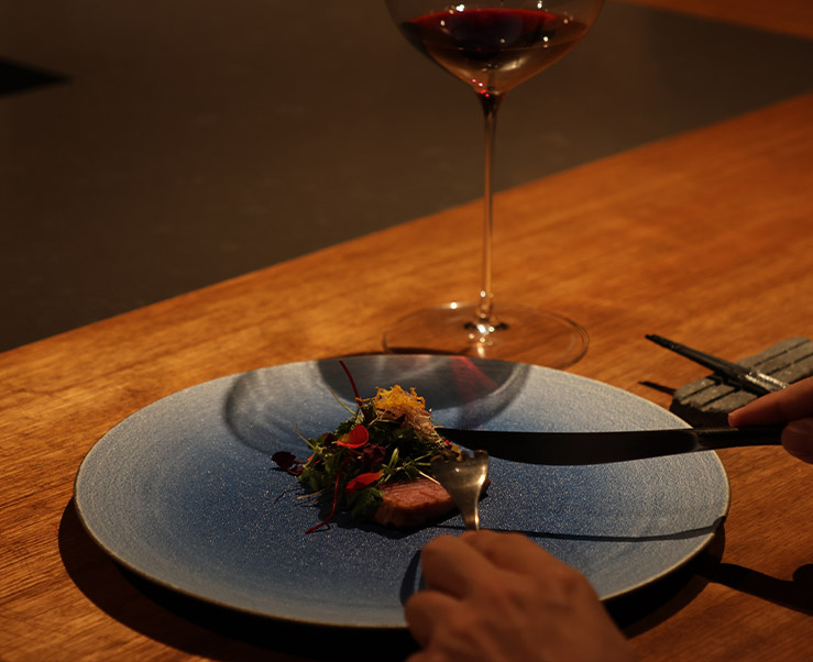 四季折々の恵みを一皿に。彩り豊かな月替わりのイノベーティブコース