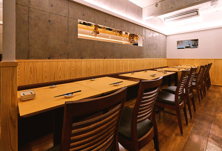 さまざまなシーンに寄り添う居心地のよい店内