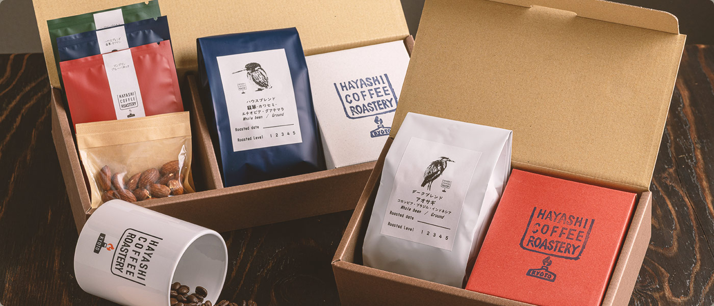 店頭で販売されている豆やドリップバッグは、ギフトとしての発送が可能