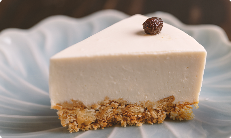 自家製チーズケーキも人気