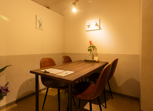 個室・半個室のプライベートな空間が人気