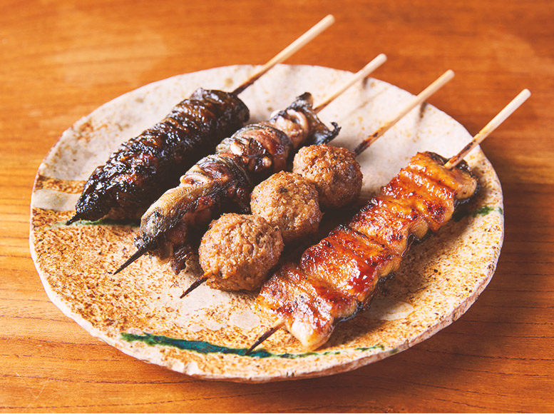 個性豊かな串焼きも人気