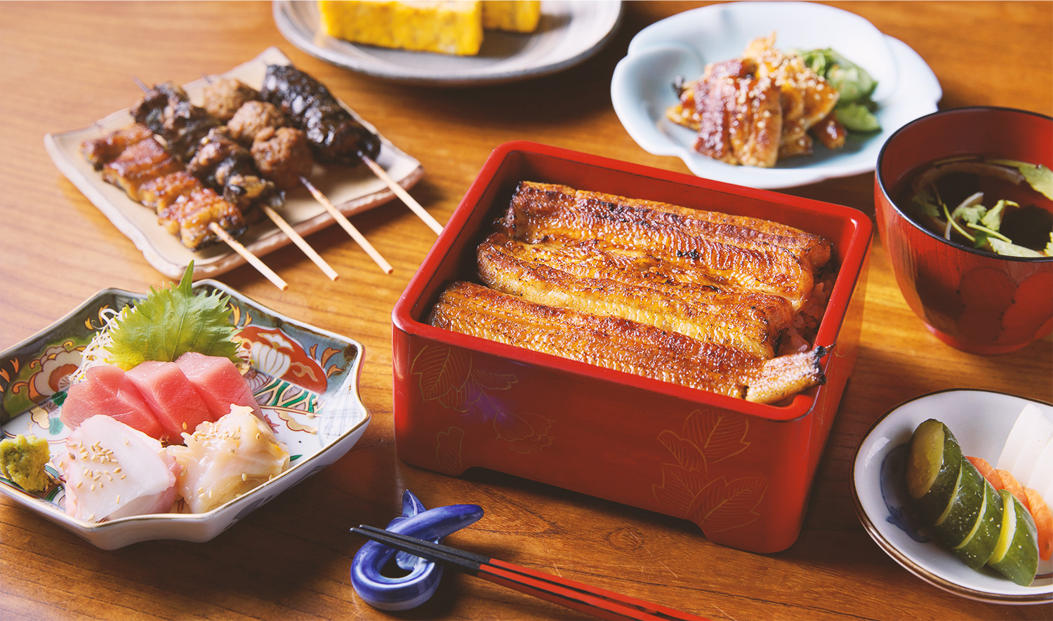別な日の会食に相応しい、全7品の贅沢な鰻コースがおすすめ