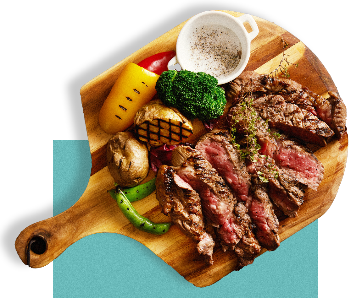 ジューシーに焼き上げられた肉料理