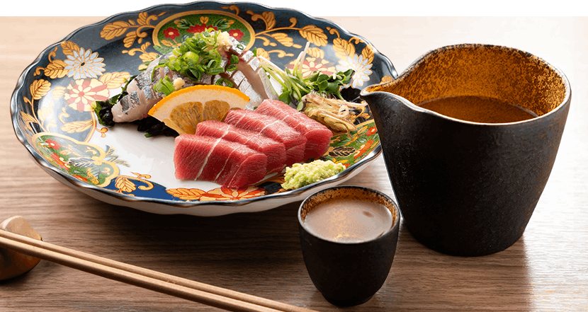 鮮度抜群の刺身盛り合わせ