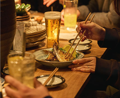 飲み会にコース料理が人気