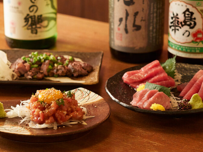 マグロ料理と本格焼き鳥がおすすめの居酒屋