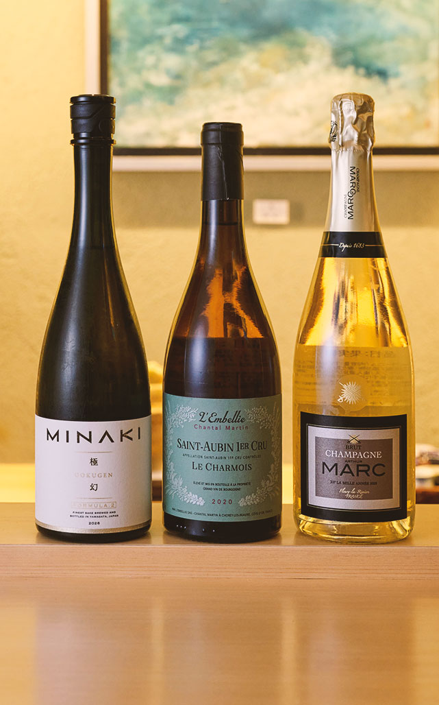 ワインや日本酒との美味しいマリアージュを満喫