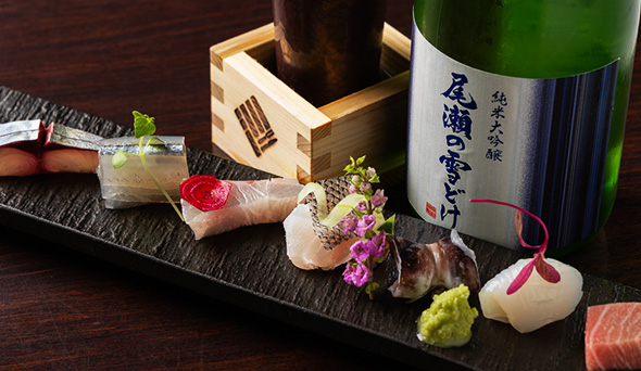 旬の鮮魚を用いた刺身が人気