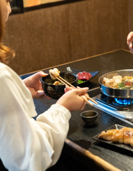 熱々の美味しいもつ鍋メニュー