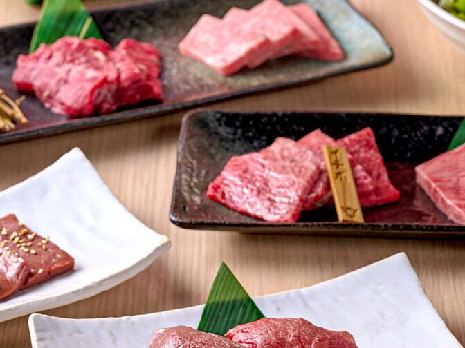 A4ランク以上の宮崎県産黒毛和牛のなかで、雌の経産牛のみを仕入れた、人気の焼肉屋