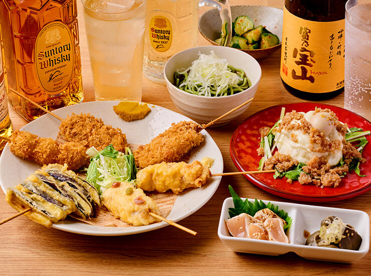 幅広い価格帯で揃うコース料理も人気