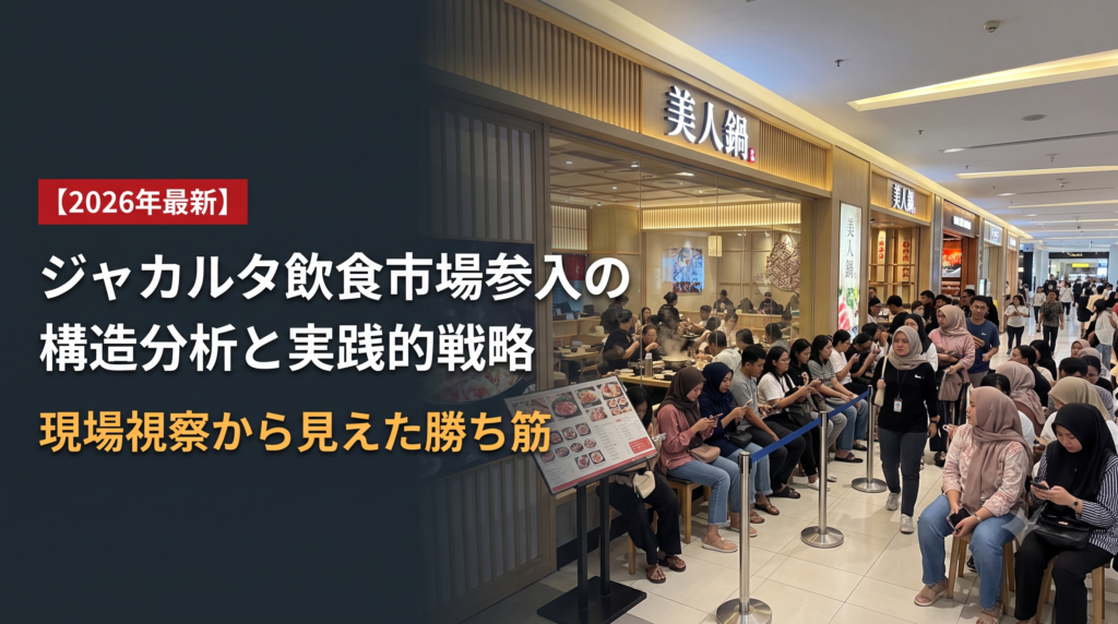ジャカルタ飲食市場参入の構造分析と実践的戦略：現場視察から見えた勝ち筋