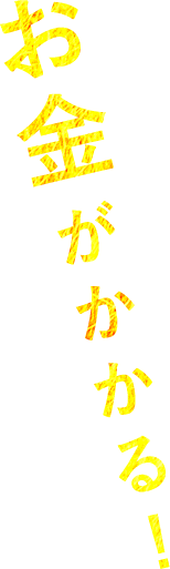 お金がかかる！